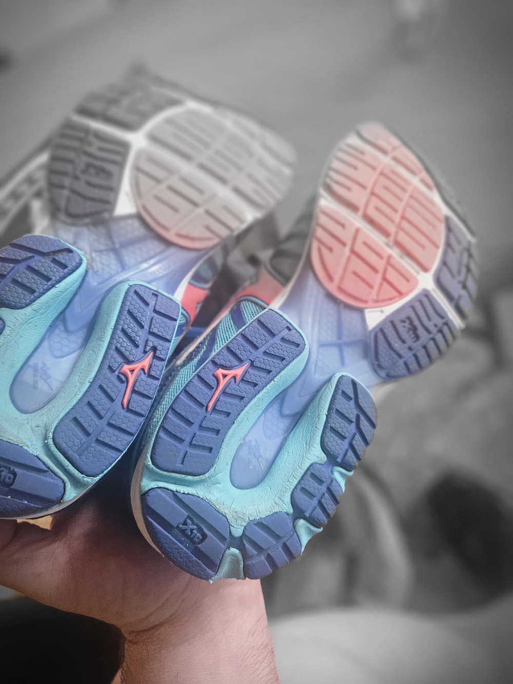 Mizuno Women's Teal, Navy & Coral Running Sneakers
